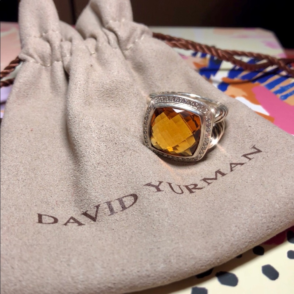 Sterling Silver + Citrine Cable Ring ✨ *NOT* DY!